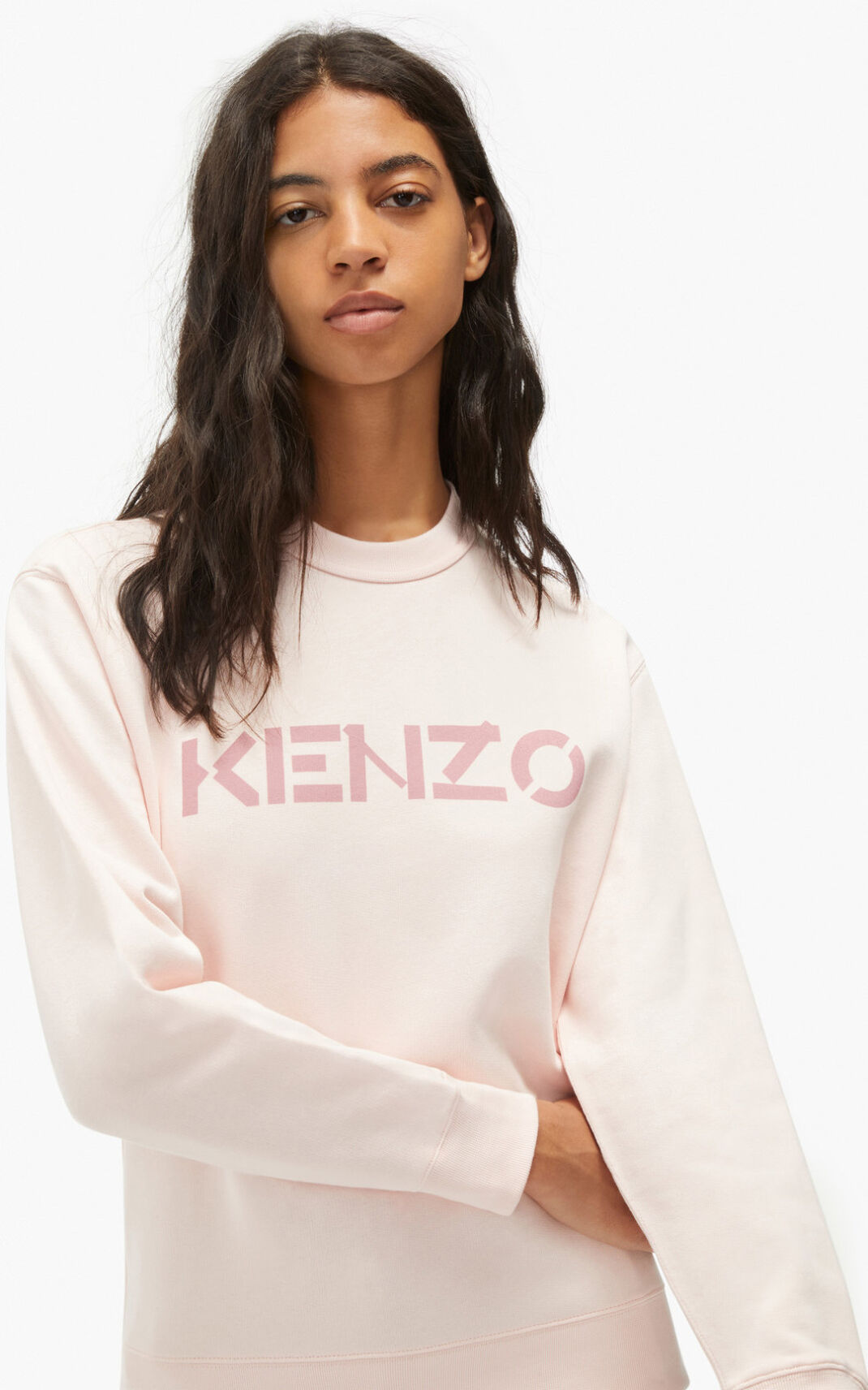 Kenzo Logo Melegítő Felső Női Rózsaszín | ID.062303